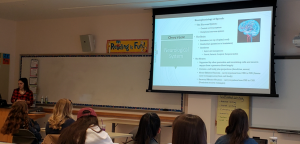 Student presentations on Speech Pathology Observations in schools.
